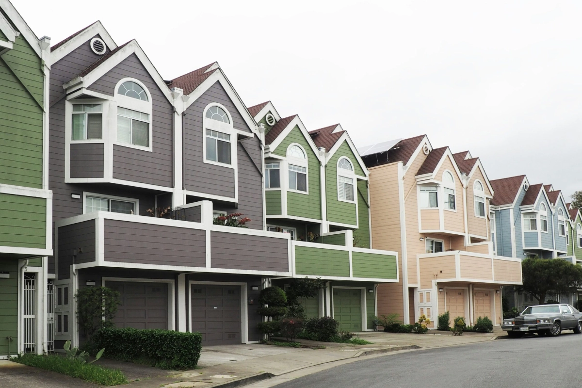 HOA community townhomes.