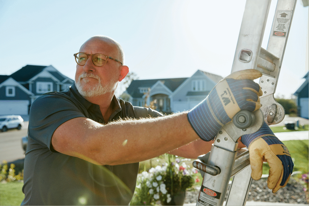 RowCal member performing HOA maintenance tasks.